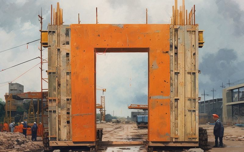 工地大門要設(shè)置幾個門頭？